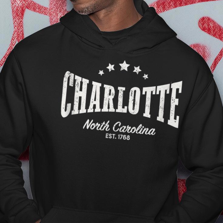 Charlotte Nc Distressed Retro Vintage Home City Pride Hoodie Unique Gifts