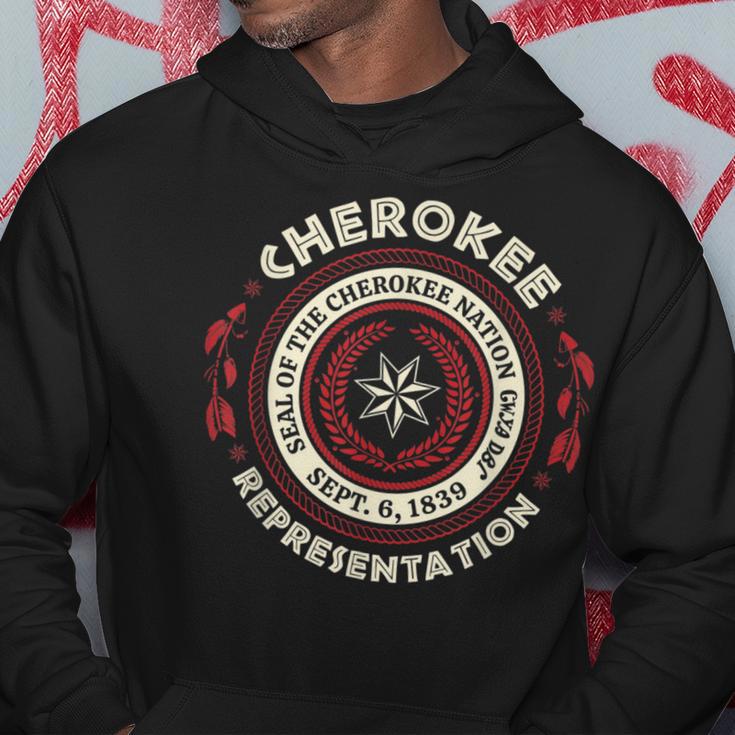 Cherokee Nation Cherokee Representation Seal Graphic Hoodie Unique Gifts