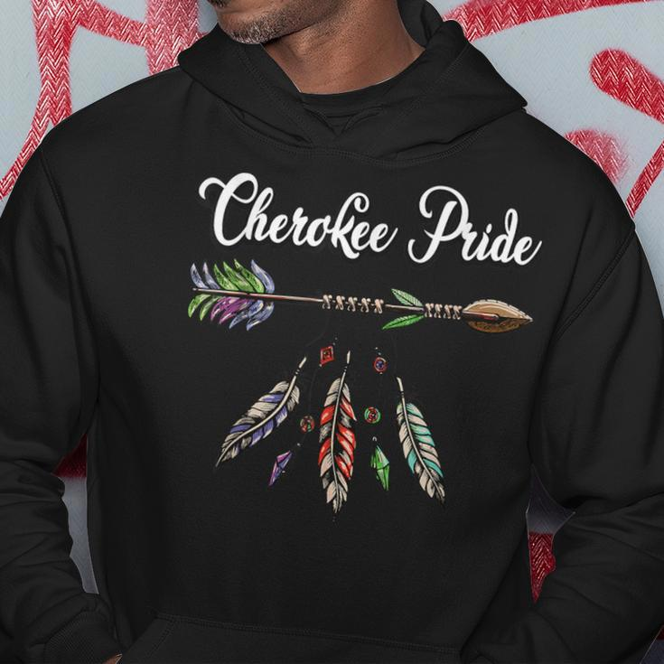Cherokee Pride Feathers Native American Hoodie Unique Gifts