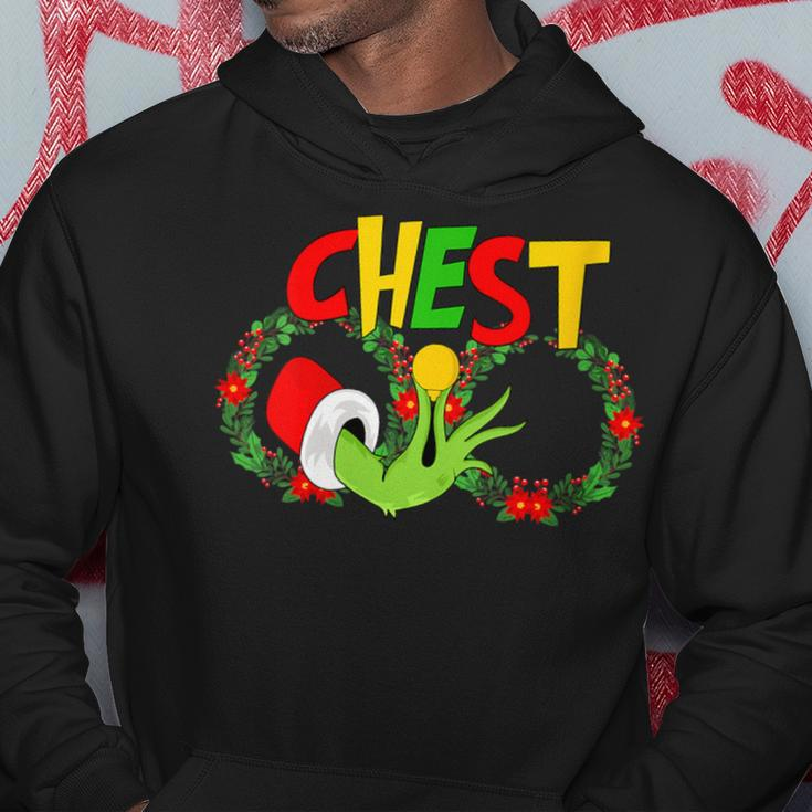 Chest Nuts ChristmasMatching Couple Chestnuts Santa Hoodie Funny Gifts