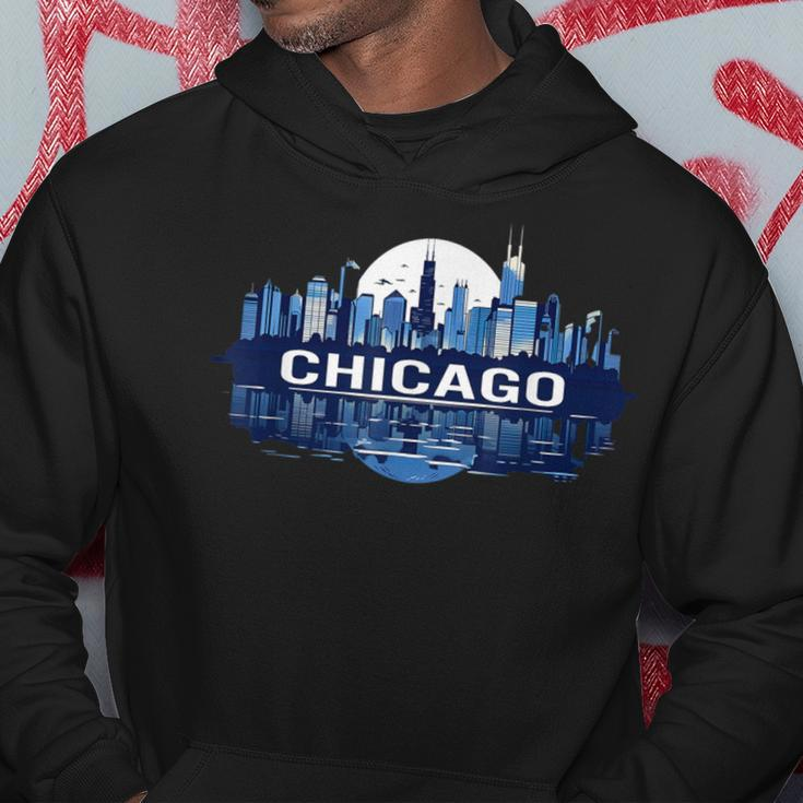 Chicago City Downtown Skyline Hoodie Unique Gifts