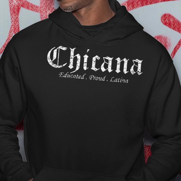Chicana Educated Proud Latina Graduation Day Vintage Chicana Hoodie Unique Gifts