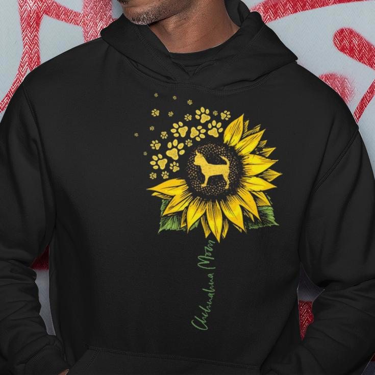 Chihuahua Mom Sunflower Chiwawa Lover Dog Mom Mama Hoodie Unique Gifts