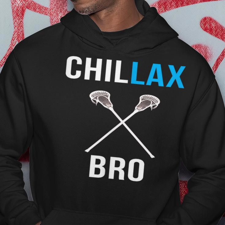 Chill Lax Bro Lacrosse Joke Lax Hoodie Unique Gifts