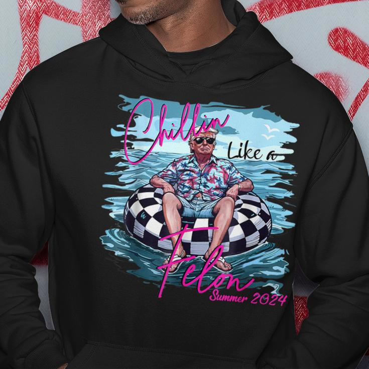Chillin Like A Felon Trump For President 2024 Trump 2024 Hoodie Unique Gifts