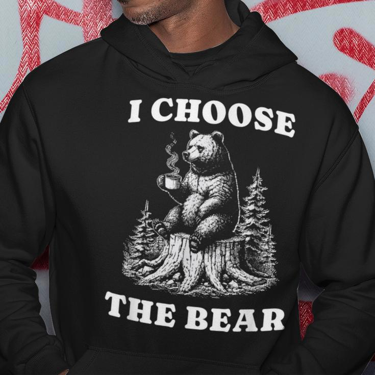 I Choose The Bear Safer In The Woods With A Bear Than A Man Hoodie Personalized Gifts