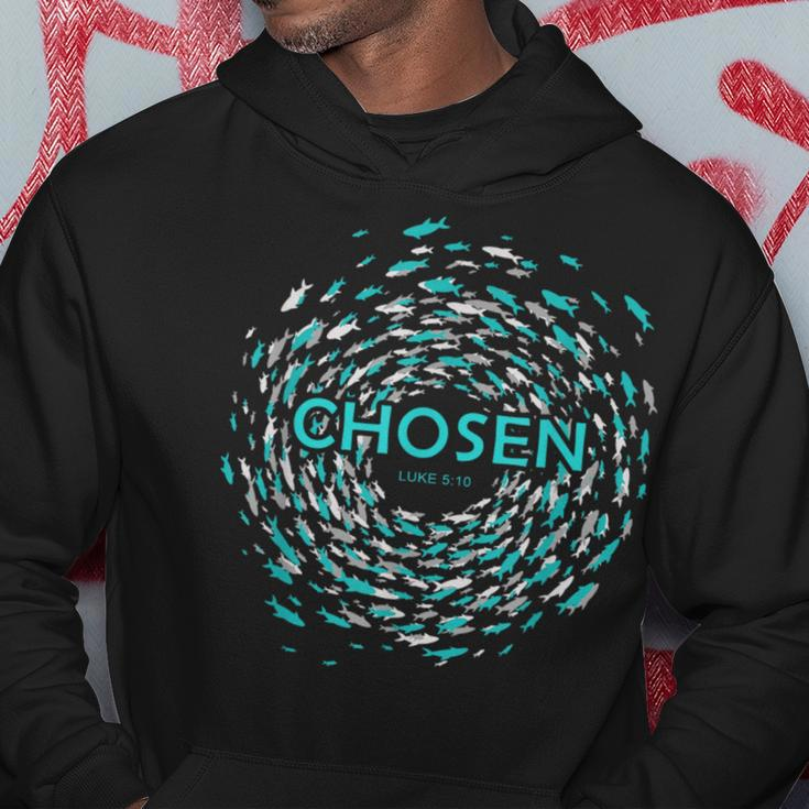 Chosen Jesus' Miracle Of The Fish In Bible Against Current Hoodie Unique Gifts