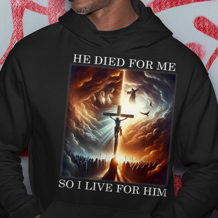 Christian Bible Verse Jesus Died For Me Good Friday Hoodie Unique Gifts