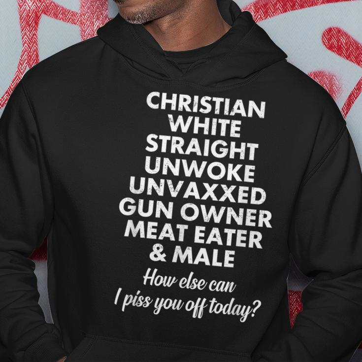 Christian White Straight Unwoke Unvaxxed Hoodie Funny Gifts