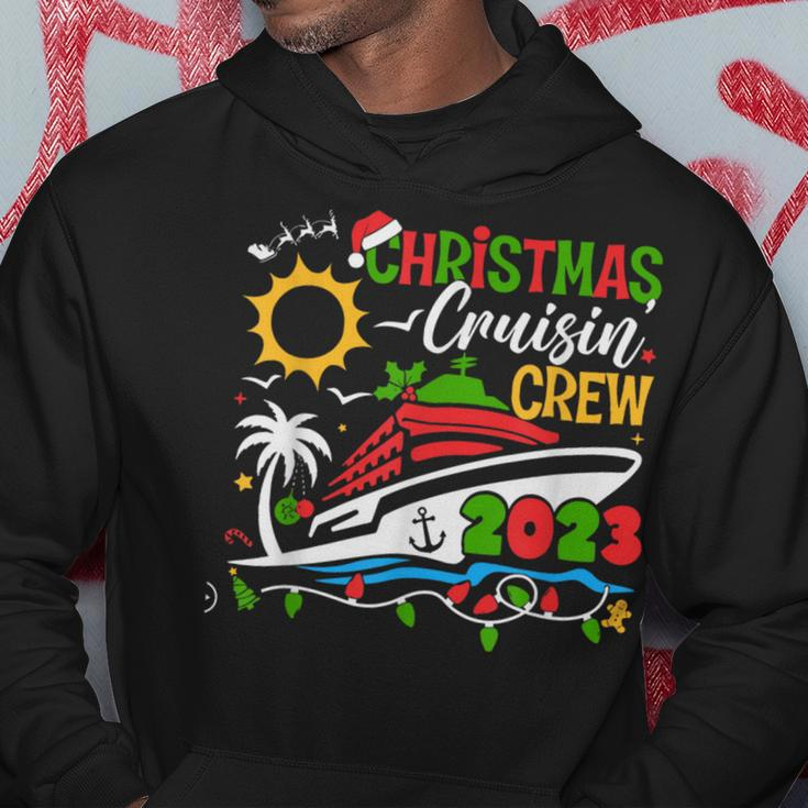 Christmas Cruisin' Crew 2023 Christmas Cruise Hoodie Funny Gifts
