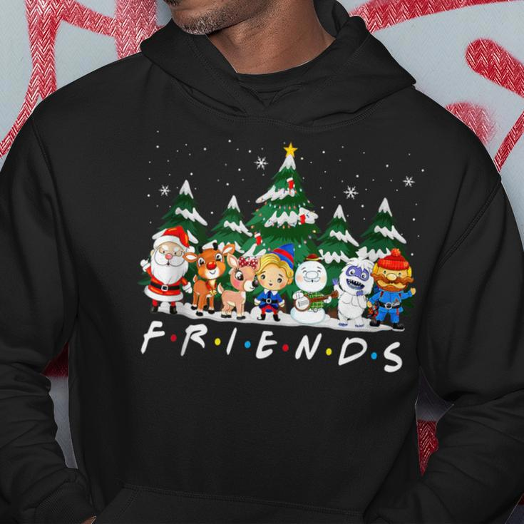 Christmas Friends Santa Rudolph Snowman Xmas Family Pajamas Hoodie Funny Gifts
