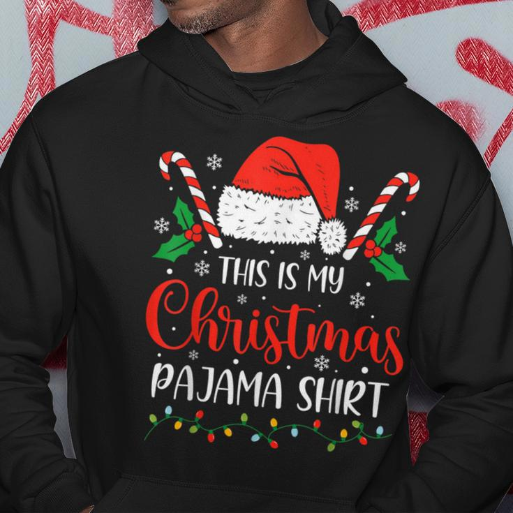 This Is My Christmas Pajama Xmas Family Holiday Hoodie Funny Gifts
