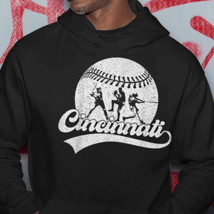 Cincinnati Cities Baseball Lover Baseball Fans Women Hoodie Unique Gifts