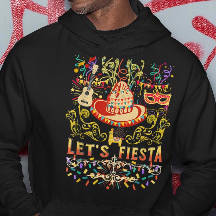 Cinco De Mayo Mexican Guitar Music Colors Lets Fiesta Party Hoodie Unique Gifts