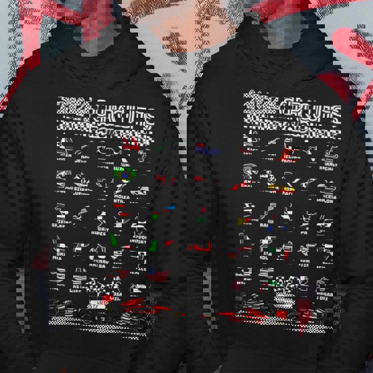 Circuitos Formula Racing 2024 Amante De Los Coches Retro Racing Sudadera Regalos divertidos