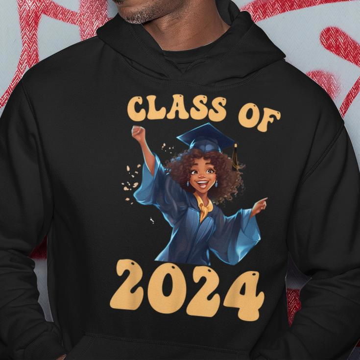 Class Of 2024 Senior Graduate Graduation Girls Hoodie Funny Gifts