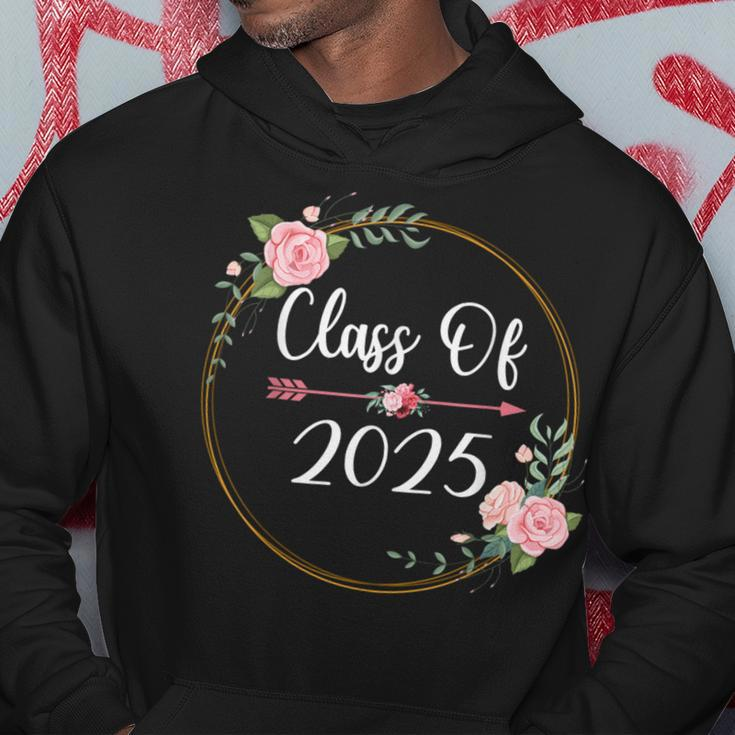 Class Of 2025 Senior 2025 Cute Arrow Flowers For Girls Women Hoodie Unique Gifts