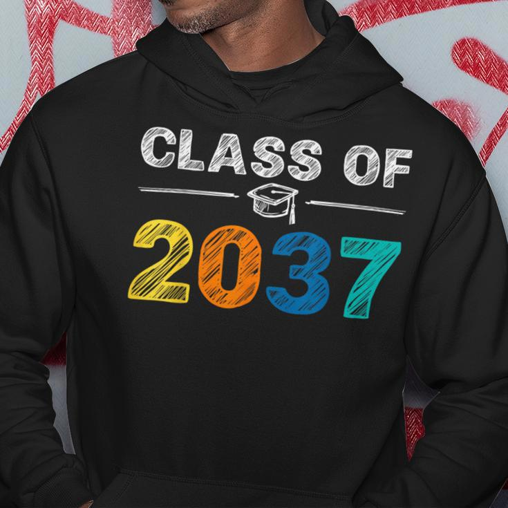 Class Of 2037 Grow With Me First Day Of School Graduation Hoodie Unique Gifts