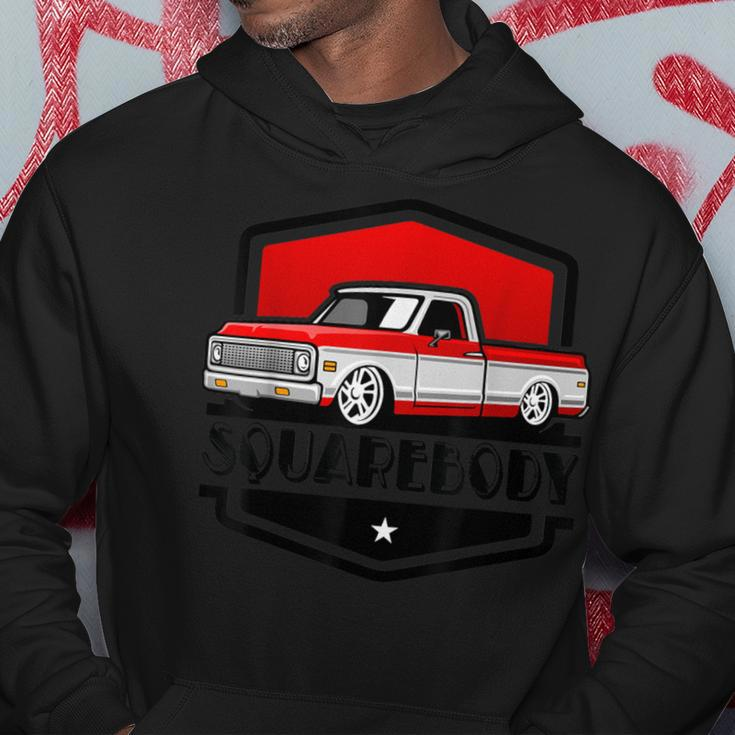 Classic Squarebody Pickup Truck Lowered Automobiles Vintage Hoodie Unique Gifts