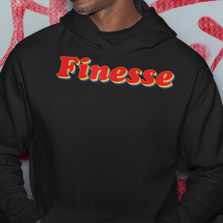 Classy & Bold Retro Font Finesse Hoodie Unique Gifts