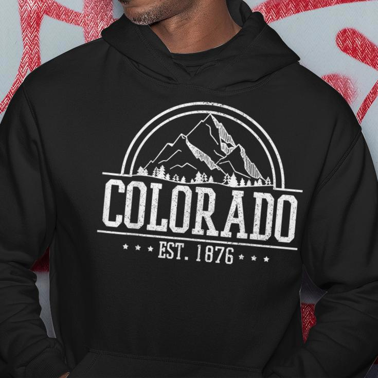 Colorado Rocky Mountains Est 1876 Hiking Outdoor Hoodie Unique Gifts
