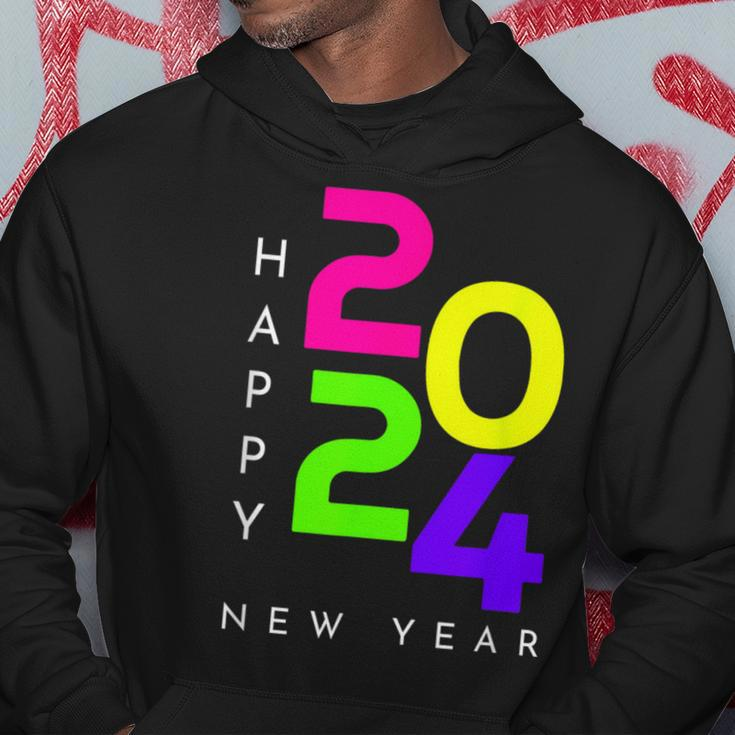 Colorful Happy New Year 2024 Family Matching Christmas 2024 Hoodie Unique Gifts