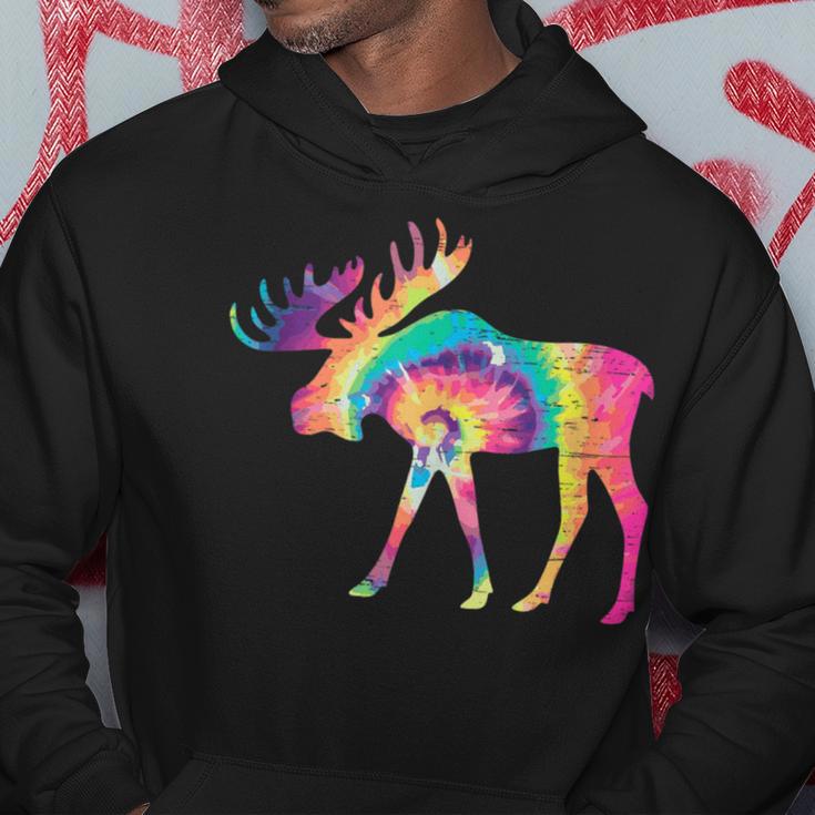 Colorful Moose Alaska Specie Wild Animal Hunting Hoodie Unique Gifts