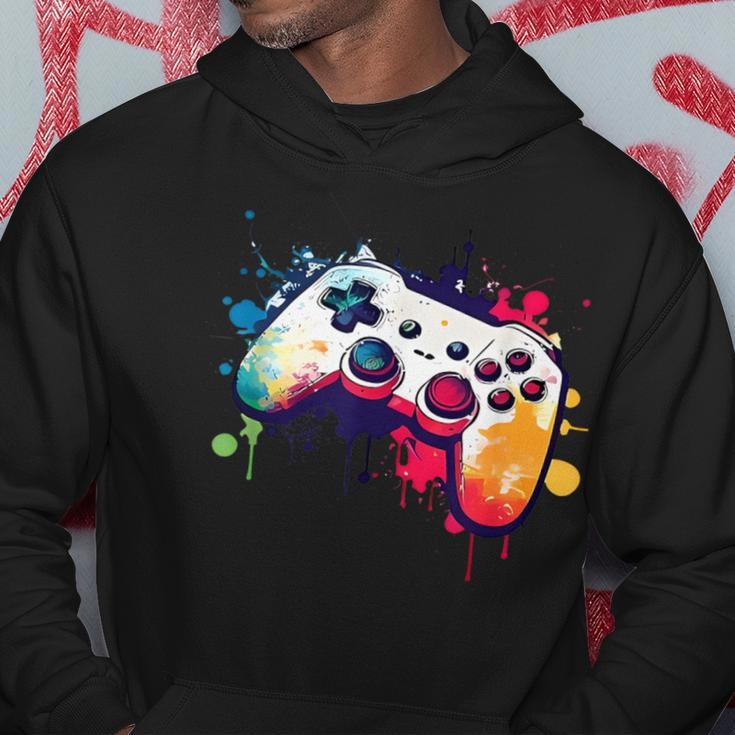 Control All The Things Video Game Controller Gamer Boys Men Hoodie Unique Gifts