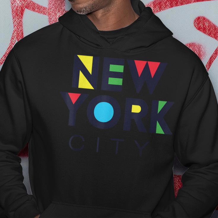 Cool Colorful New York City Illustration Graphic Hoodie Unique Gifts