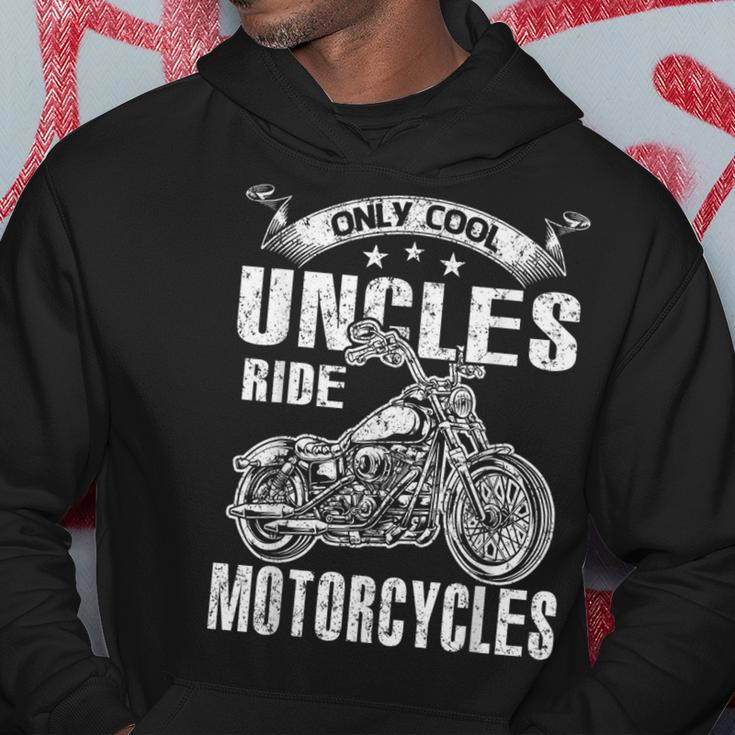 Only Cool Uncles Rides Motorcycles Father's Day Hoodie Unique Gifts