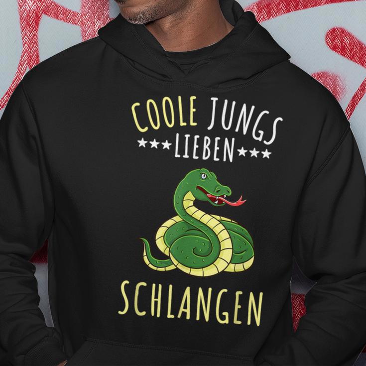 Coole Jungs Lieben Schlangen Geschenk Hoodie Lustige Geschenke