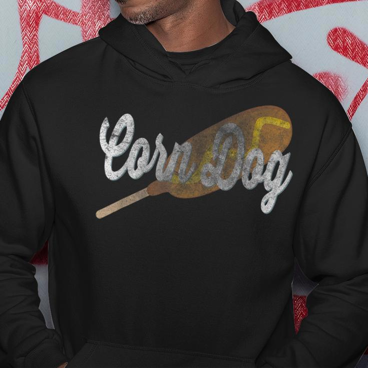 Corn Dog Vintage Retro Hot Dog Food Corn Dogs Hoodie Unique Gifts