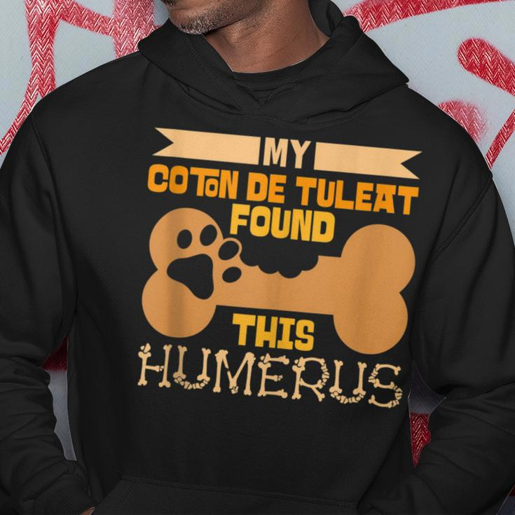 My Coton De Tuleat Found This Humerus Classic Bone Lover Dog Hoodie Unique Gifts