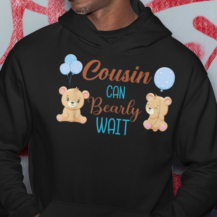 Cousin Can Bearly Wait Bear Gender Neutral Boy Baby Shower Hoodie Unique Gifts