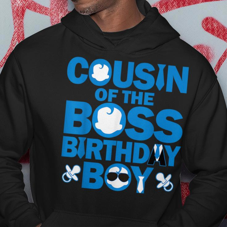 Cousin Of The Boss Birthday Boy Baby Family Party Decor Hoodie Funny Gifts