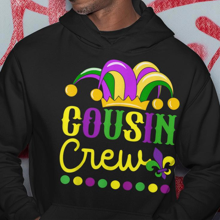 Cousin Crew Mardi Gras Family Outfit For Adult Toddler Baby Hoodie Personalized Gifts