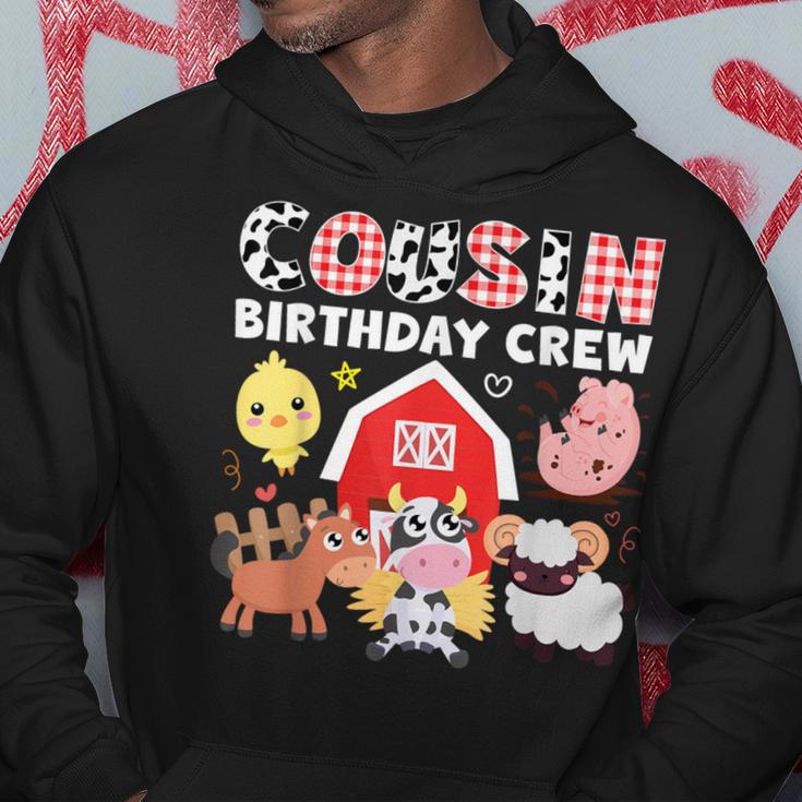 Cow Cousin Birthday Crew Farm Theme Animals Birthday Party Hoodie Unique Gifts