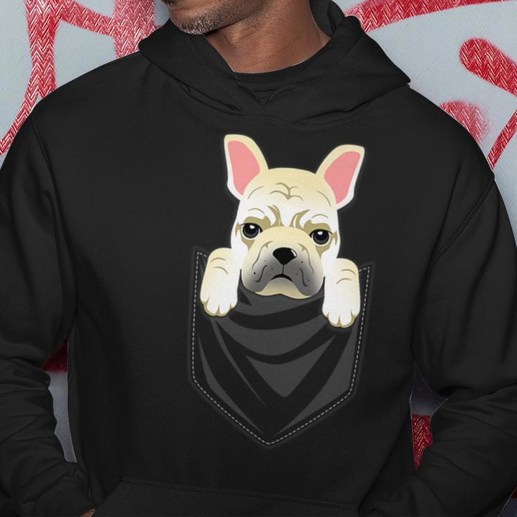 Cream French Bulldog Pocket Graphic Dog Hoodie Unique Gifts