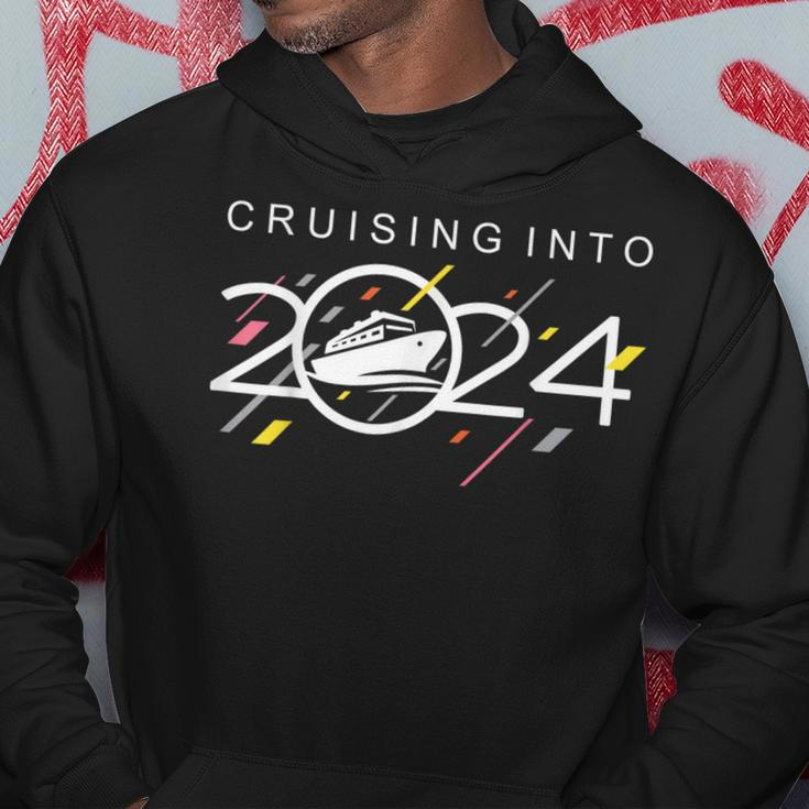 Cruising Into 2024 New Years Cruise Family Cruise 2024 Hoodie Funny Gifts
