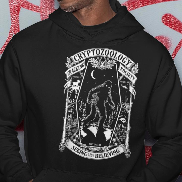 Cryptozoology Society Bigfoot Mothman Cryptid Loch Ness Hoodie Funny Gifts