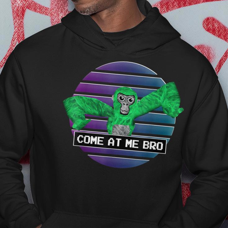 Cute Come At Me Bro Gorilla Gamer Monke Tag Vr Hoodie | Mazezy