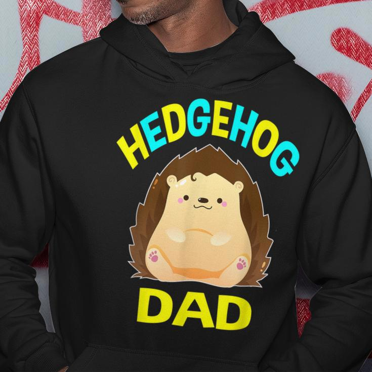 Cute Dabbing Hedgehog Dad Pet Owners Fathers Daddy Hoodie Unique Gifts