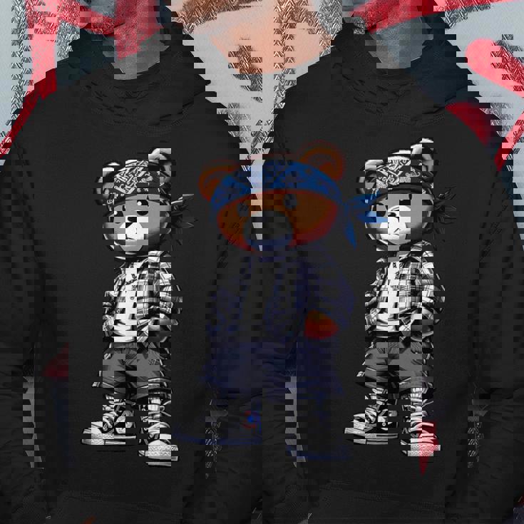 Cute Hip Hop Teddy Bear 90 Hip Hop West Coast Chicano Hoodie Personalized Gifts