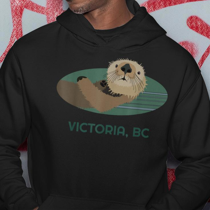 Cute Otter Victoria Bc Coast Resident Fisherman Hoodie Unique Gifts