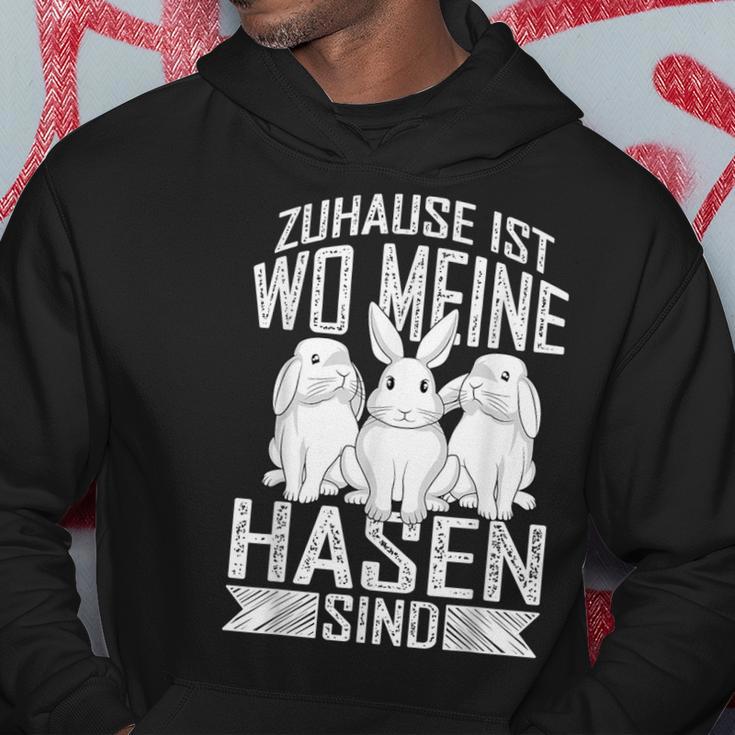 With Cute Rabbit Motif Zuhause Ist Wo Meine Raben Sind Hoodie Lustige Geschenke