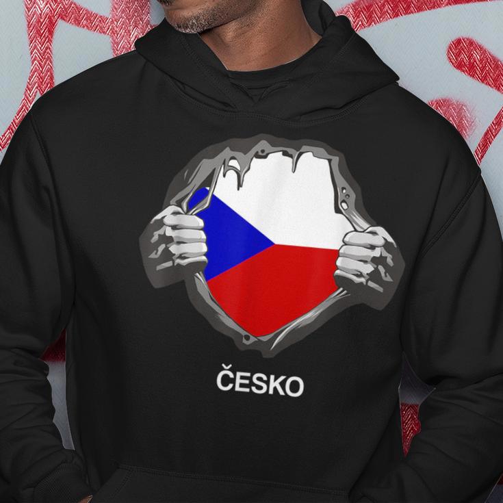 Czech Flag Cesko Heart Pride Roots Hoodie Lustige Geschenke