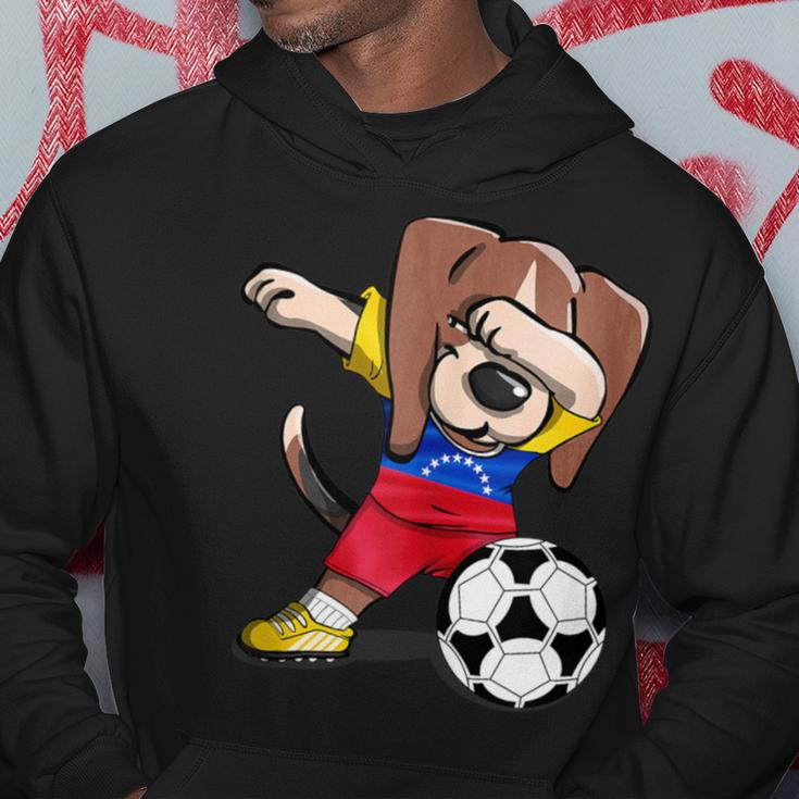 Dabbing Beagle Dog Venezuela Football Venezuelan Flag Soccer Hoodie Unique Gifts