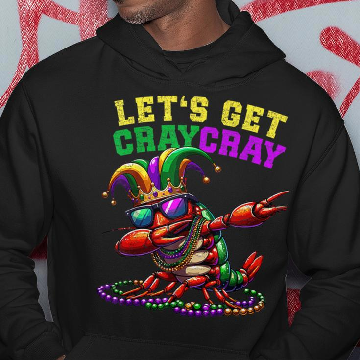 Dabbing Crawfish Costume Mardi Gras Lets Get Cray Cray Hoodie Unique Gifts