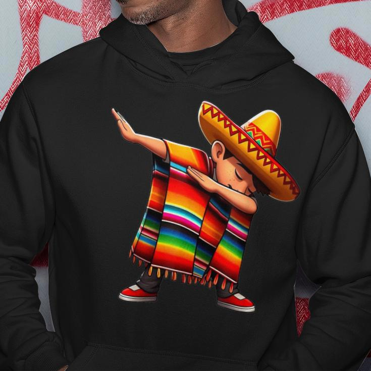 Dabbing Mexican Poncho Cinco De Mayo Boys Sombrero Dab Hoodie Unique Gifts