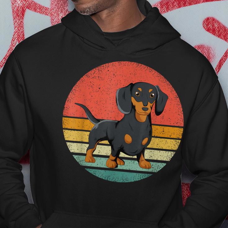 Dachshundintage Dachshund Retro Dog Holder Idea Kapuzenpullover Lustige Geschenke